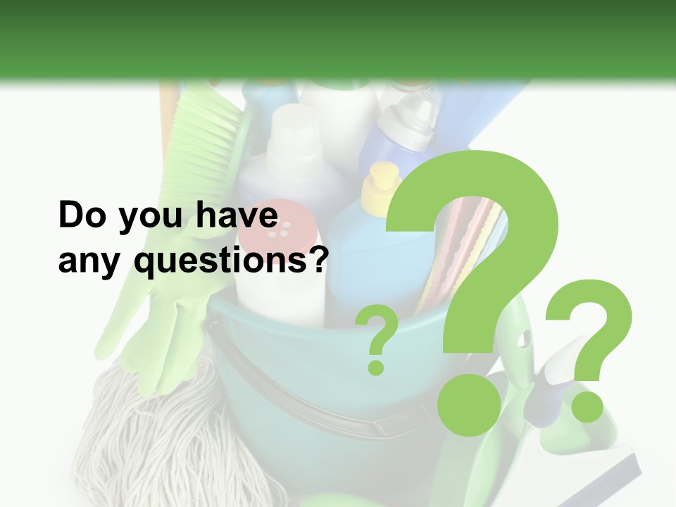 Bottle Chemical Chores PowerPoint Template