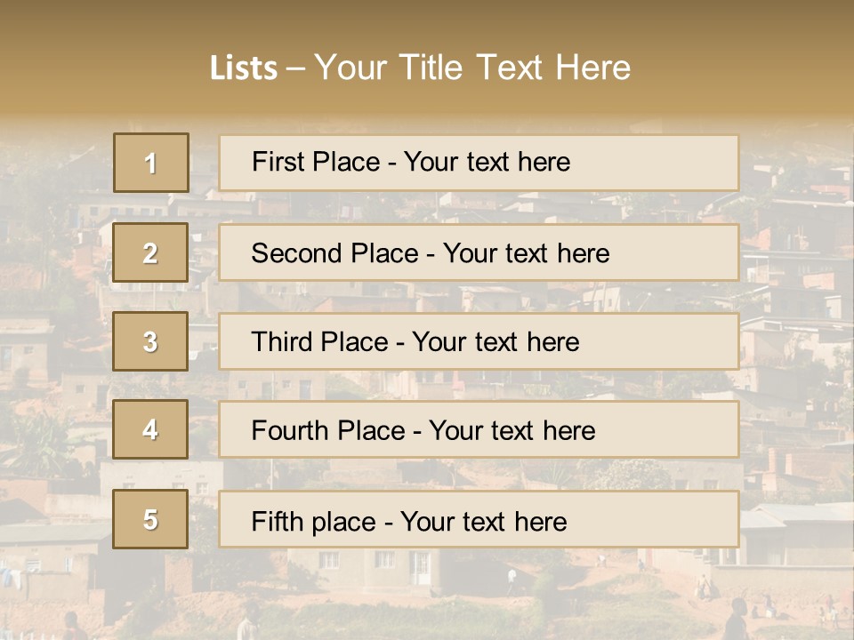 Hill Kigali Africa PowerPoint Template