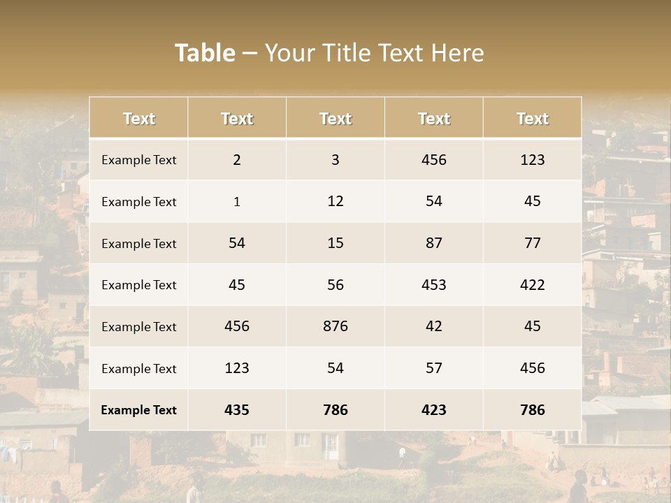 Hill Kigali Africa PowerPoint Template