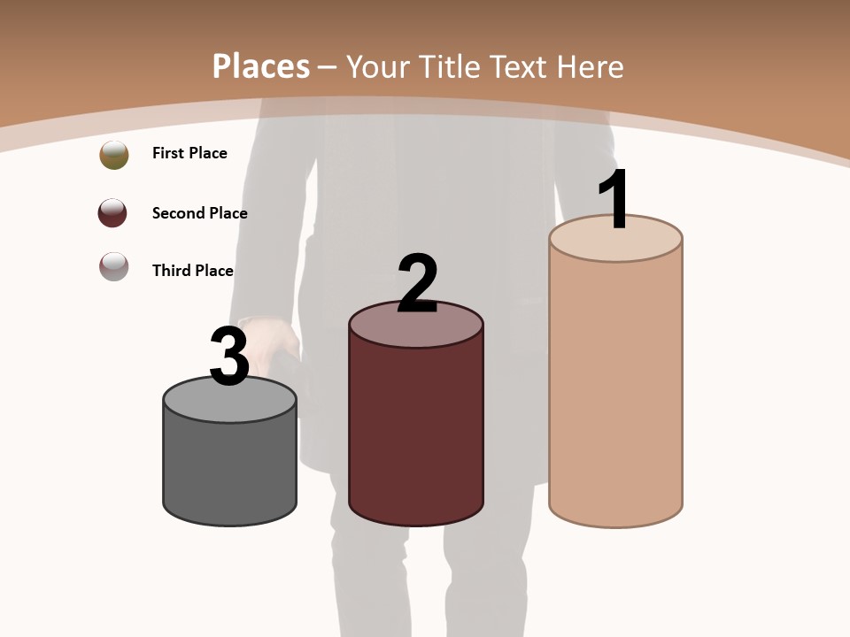 Alone Businessman Action PowerPoint Template