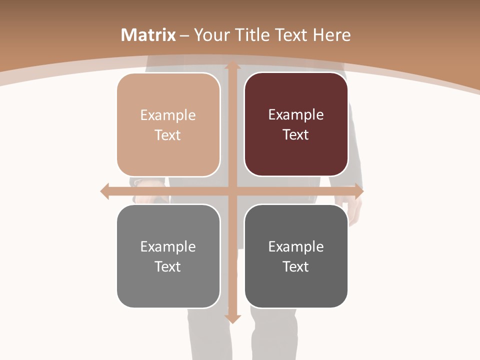 Alone Businessman Action PowerPoint Template