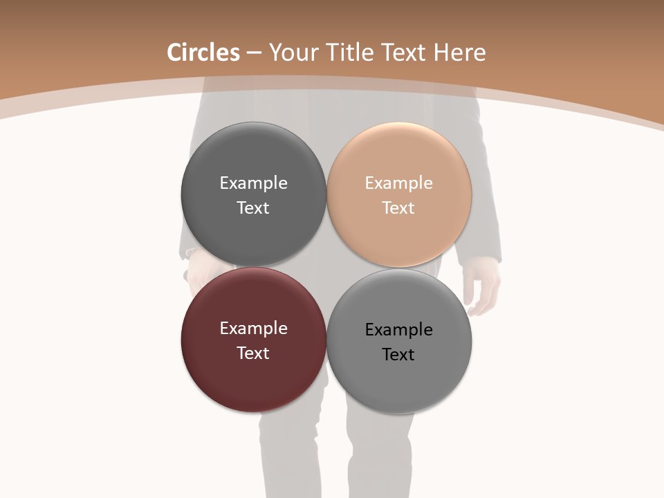 Alone Businessman Action PowerPoint Template