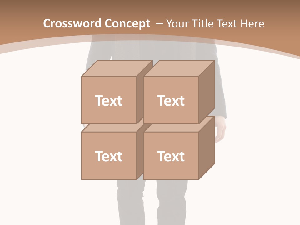 Alone Businessman Action PowerPoint Template