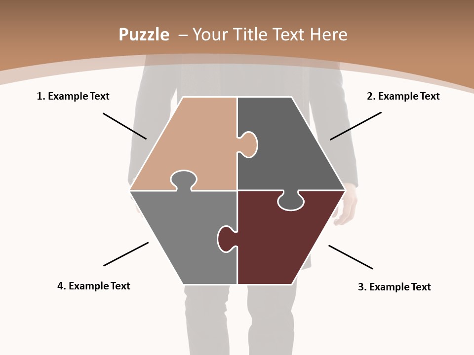 Alone Businessman Action PowerPoint Template