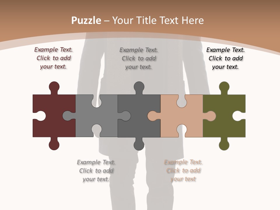 Alone Businessman Action PowerPoint Template