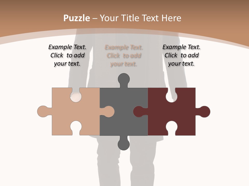 Alone Businessman Action PowerPoint Template