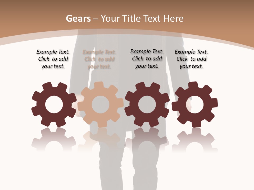 Alone Businessman Action PowerPoint Template