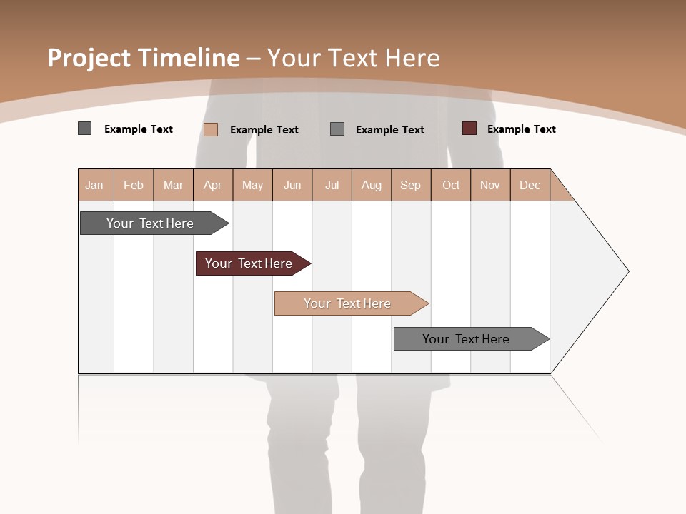 Alone Businessman Action PowerPoint Template