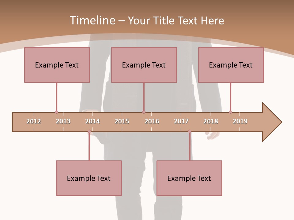 Alone Businessman Action PowerPoint Template