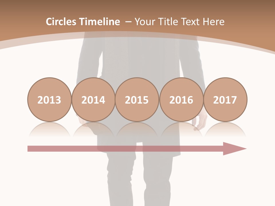 Alone Businessman Action PowerPoint Template