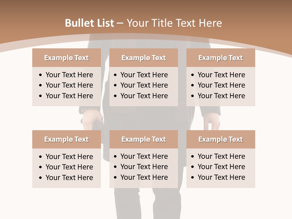 Alone Businessman Action PowerPoint Template