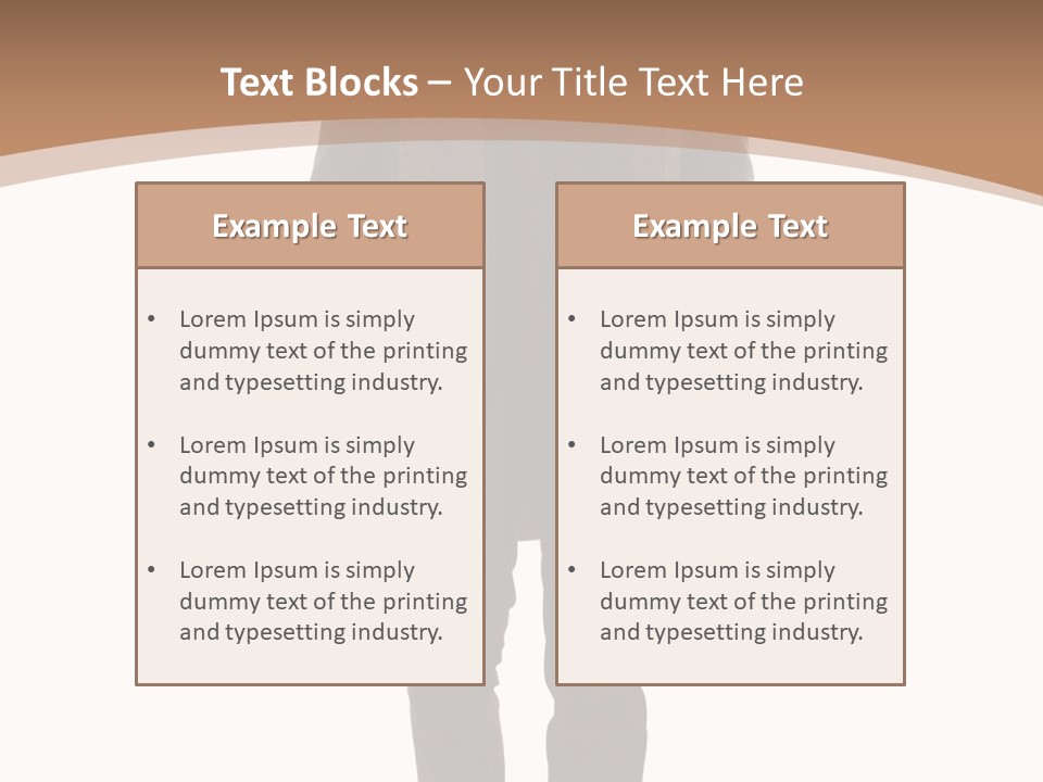 Alone Businessman Action PowerPoint Template