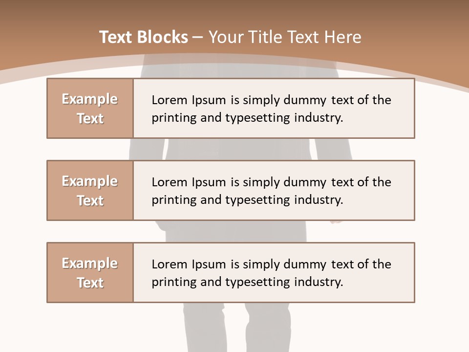 Alone Businessman Action PowerPoint Template