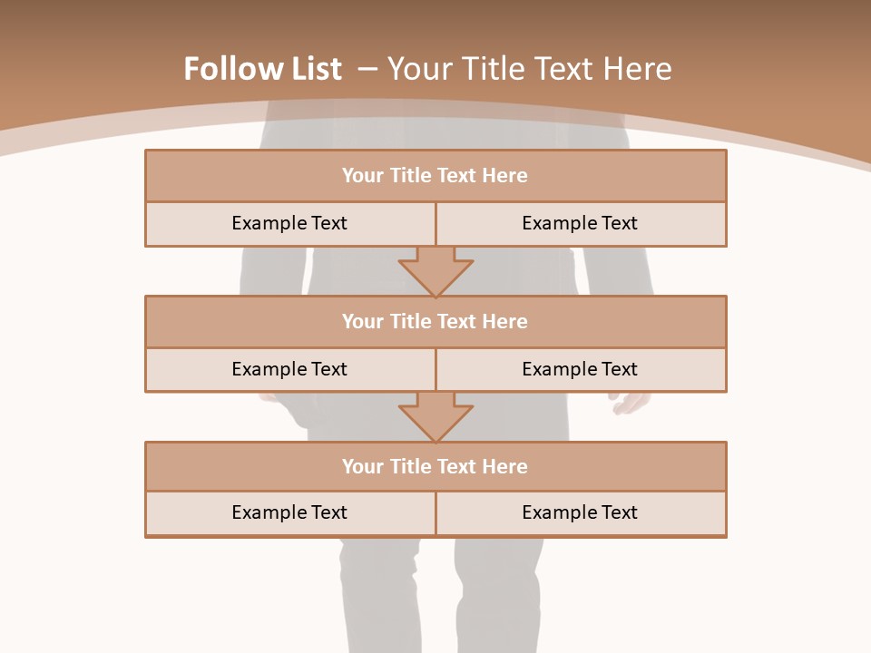 Alone Businessman Action PowerPoint Template