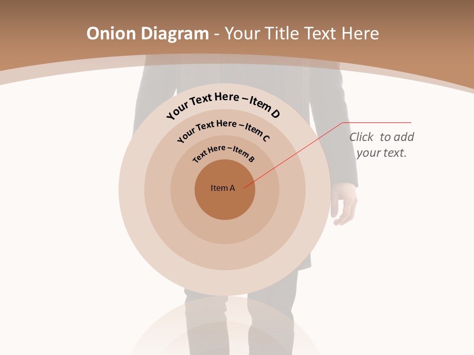 Alone Businessman Action PowerPoint Template