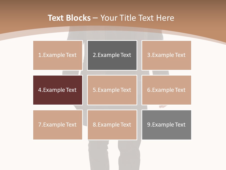 Alone Businessman Action PowerPoint Template