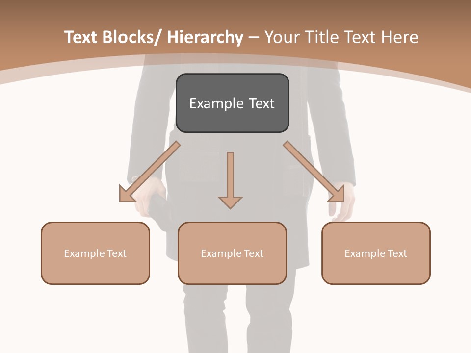 Alone Businessman Action PowerPoint Template