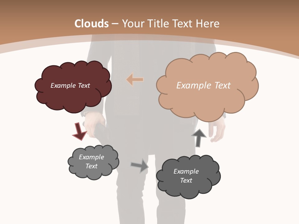 Alone Businessman Action PowerPoint Template