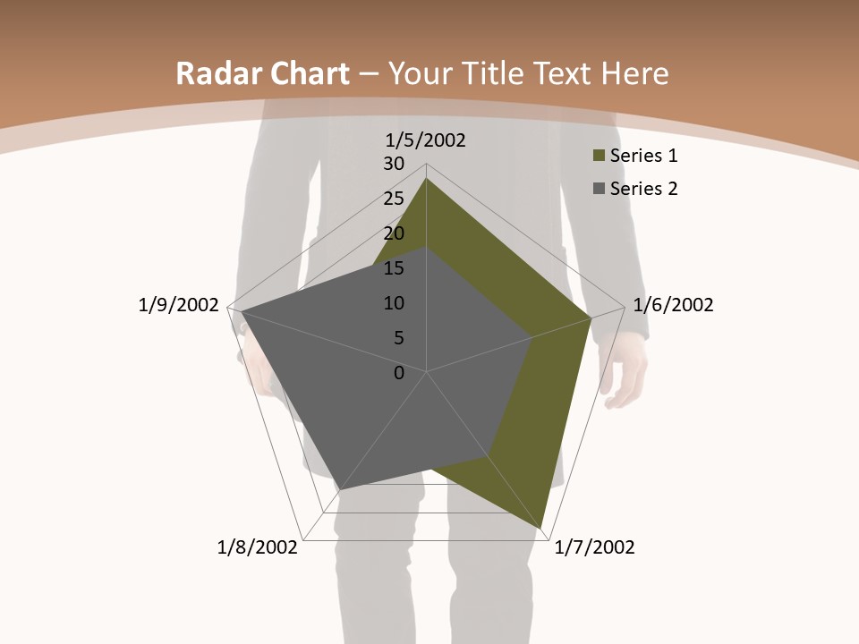 Alone Businessman Action PowerPoint Template