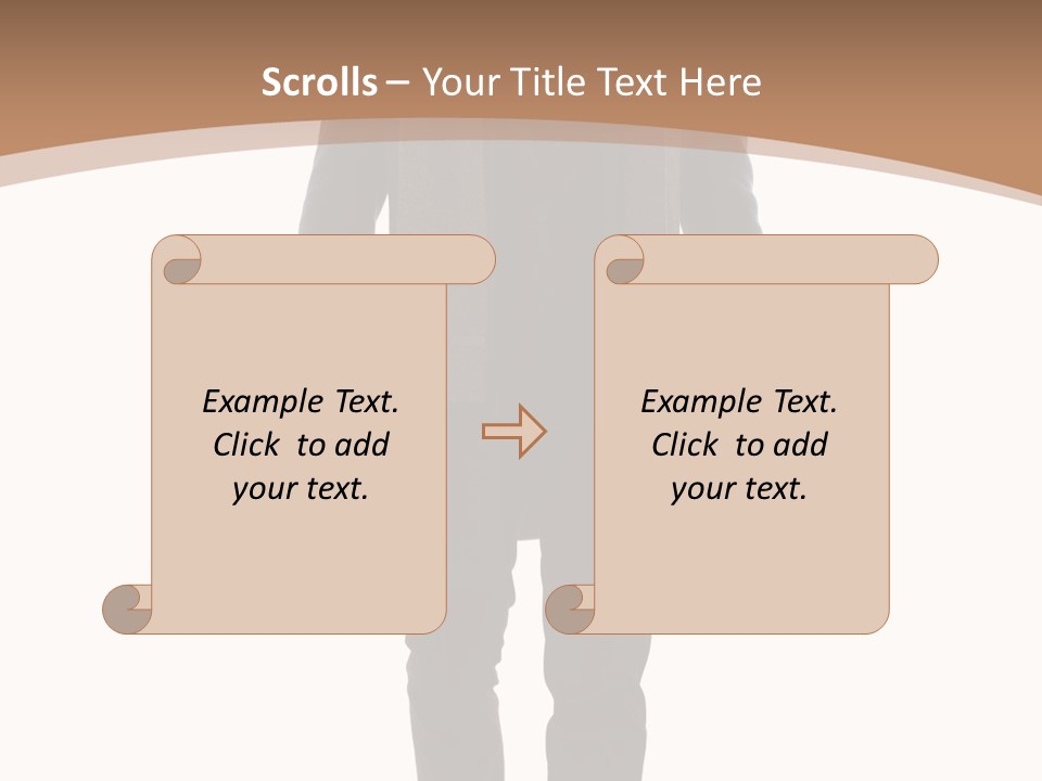 Alone Businessman Action PowerPoint Template