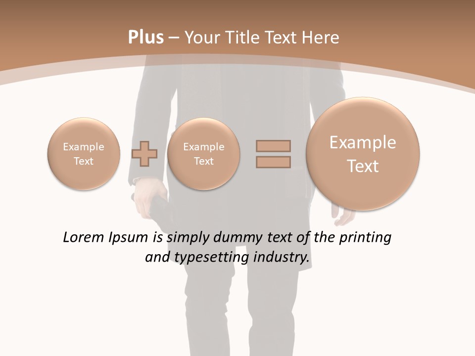 Alone Businessman Action PowerPoint Template