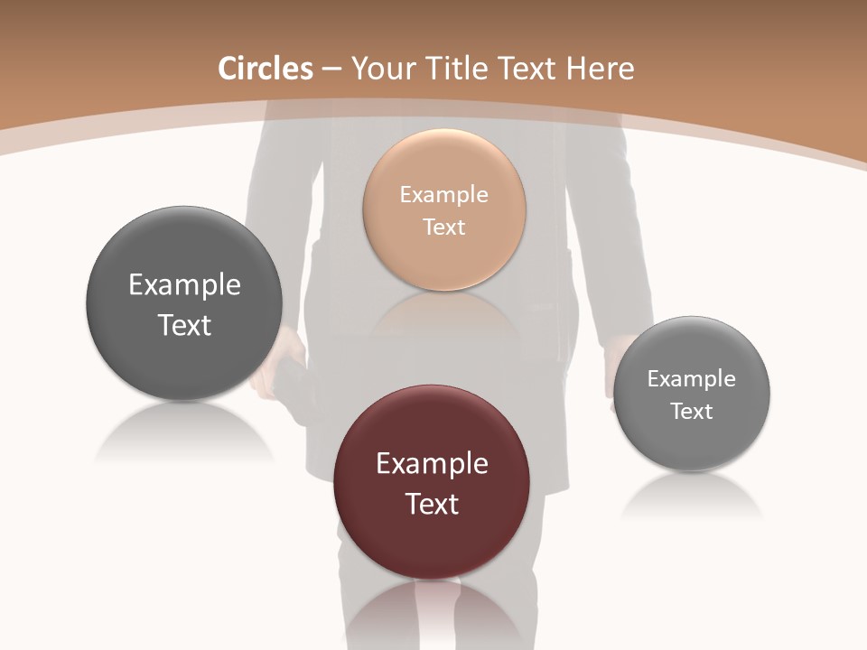 Alone Businessman Action PowerPoint Template