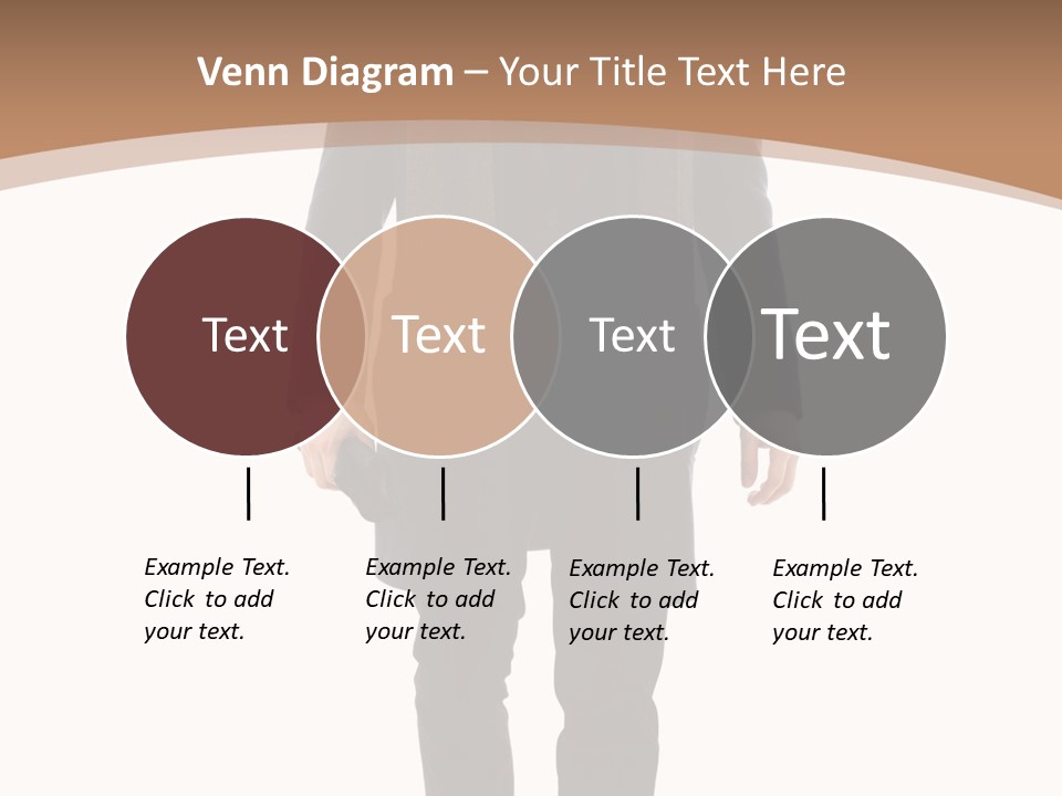 Alone Businessman Action PowerPoint Template
