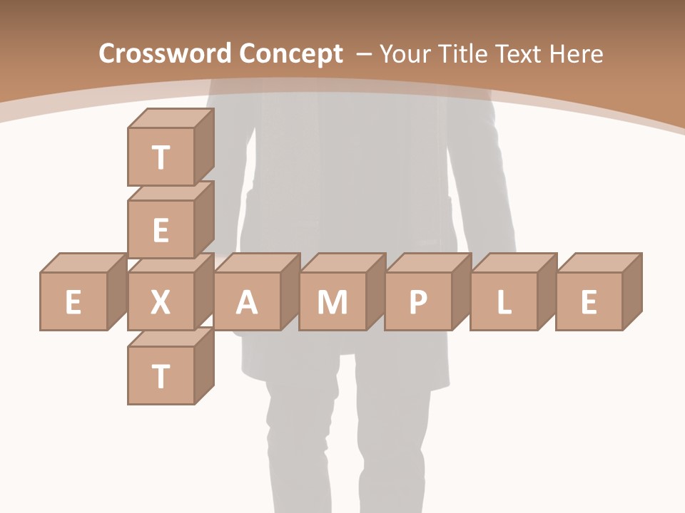 Alone Businessman Action PowerPoint Template