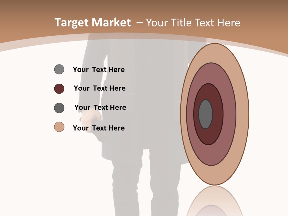 Alone Businessman Action PowerPoint Template