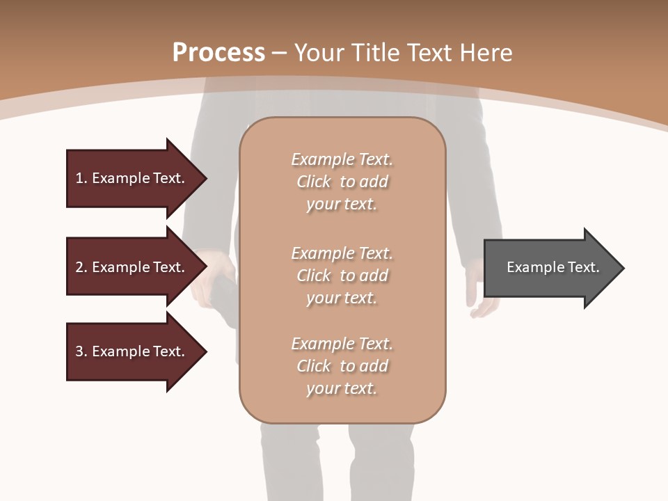 Alone Businessman Action PowerPoint Template