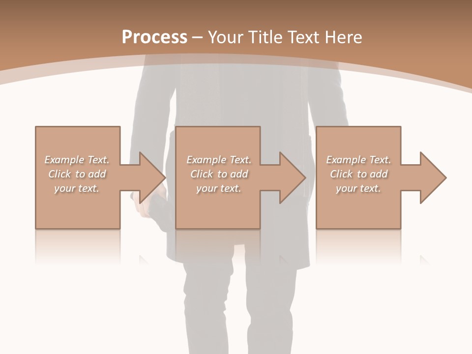 Alone Businessman Action PowerPoint Template