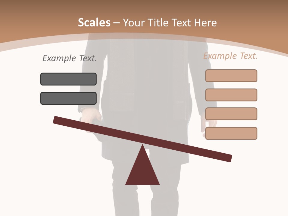 Alone Businessman Action PowerPoint Template