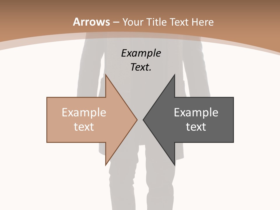 Alone Businessman Action PowerPoint Template