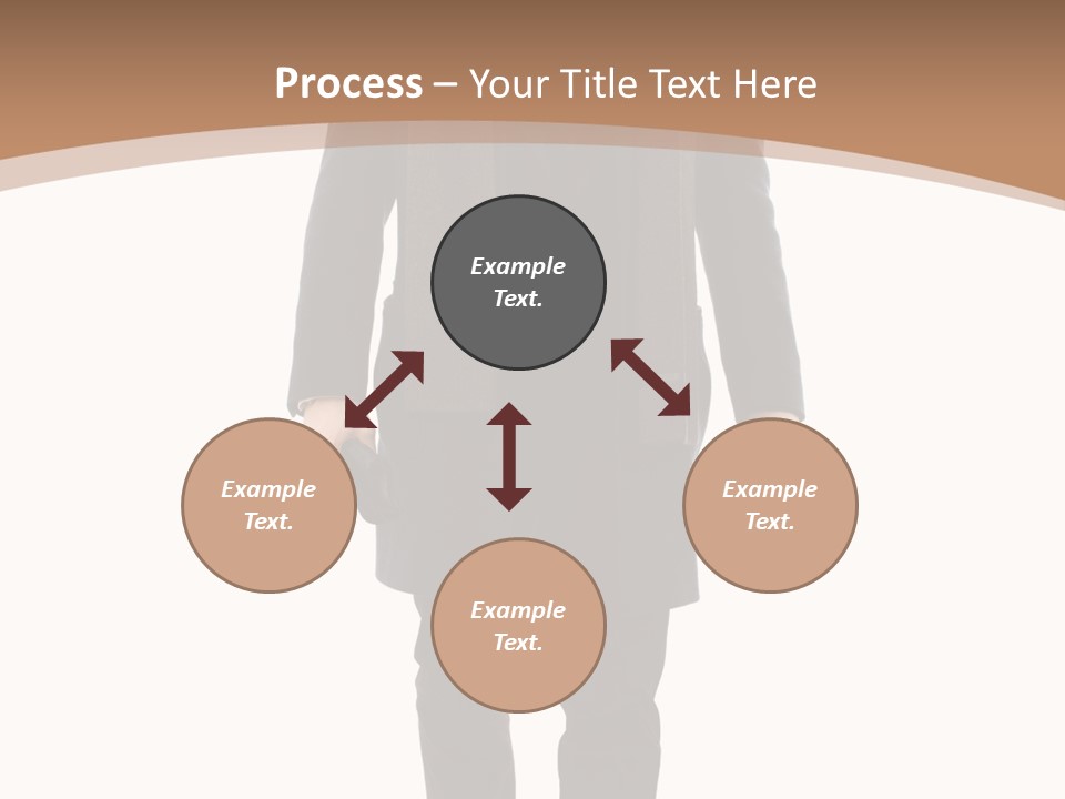 Alone Businessman Action PowerPoint Template