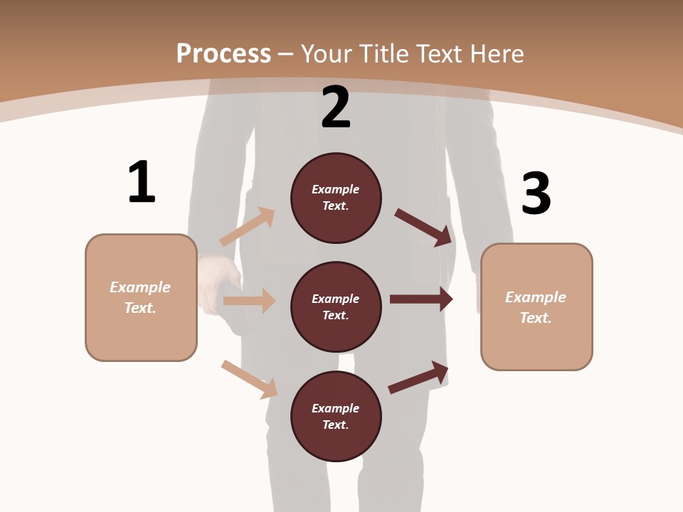 Alone Businessman Action PowerPoint Template