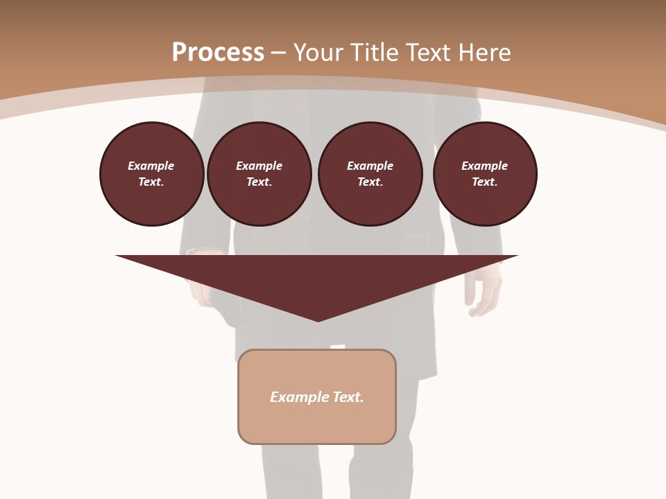 Alone Businessman Action PowerPoint Template