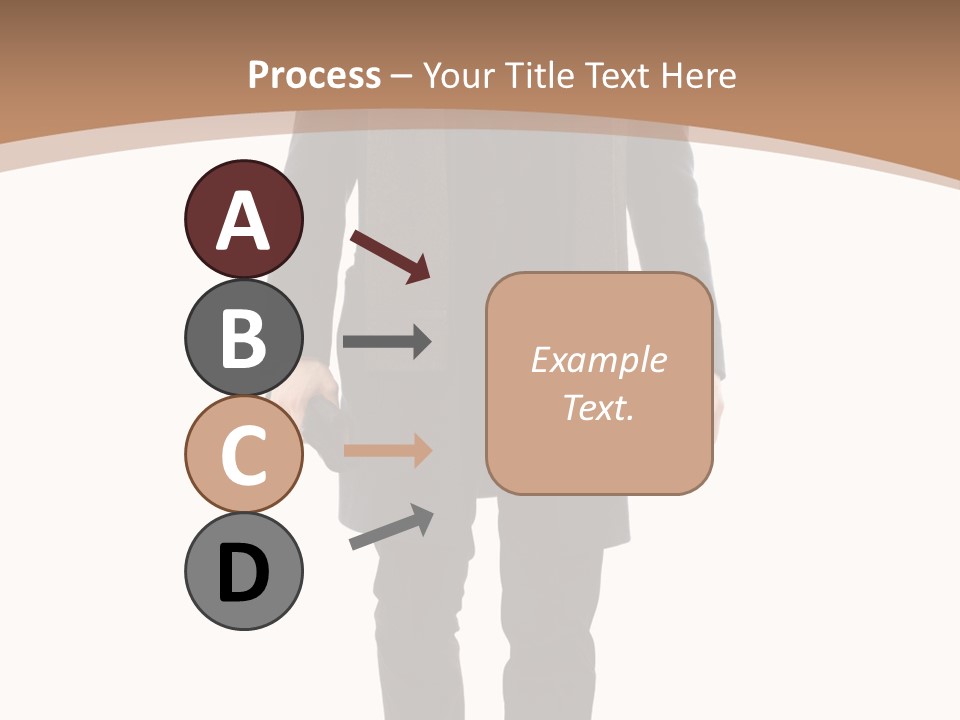 Alone Businessman Action PowerPoint Template