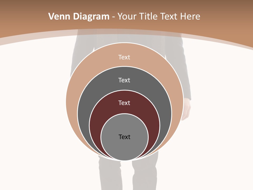 Alone Businessman Action PowerPoint Template