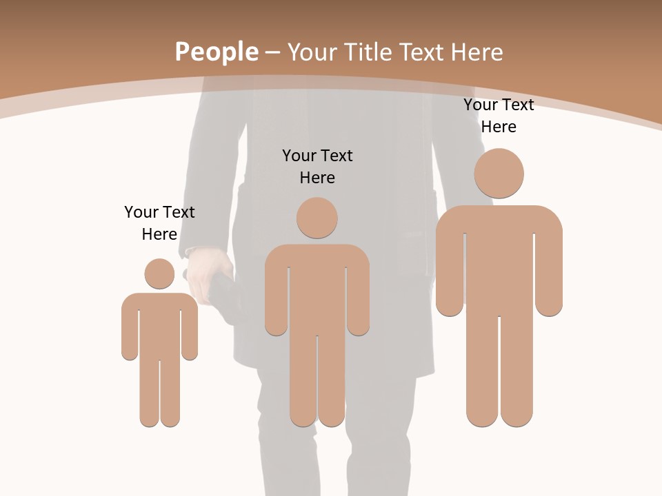 Alone Businessman Action PowerPoint Template