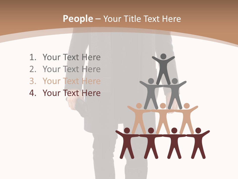 Alone Businessman Action PowerPoint Template