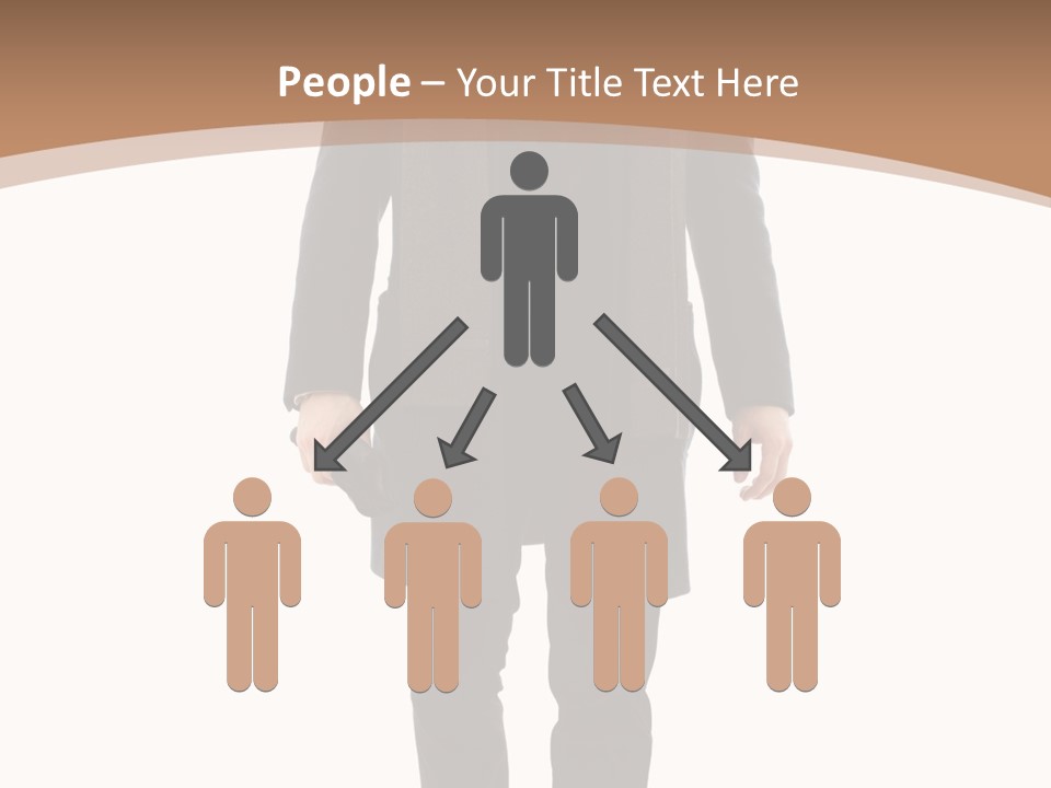 Alone Businessman Action PowerPoint Template