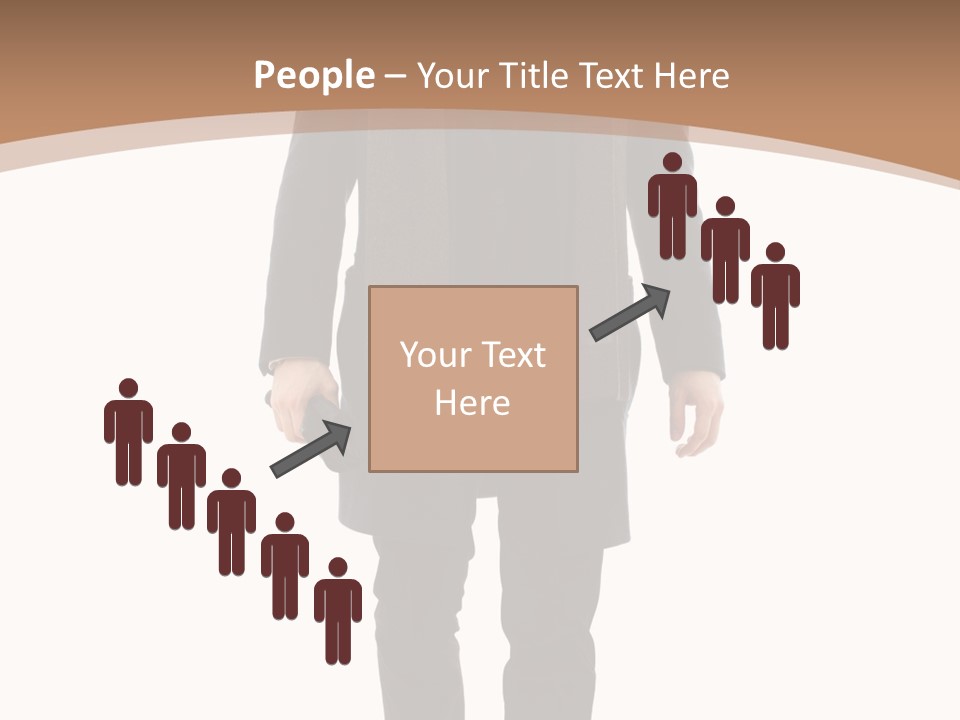 Alone Businessman Action PowerPoint Template