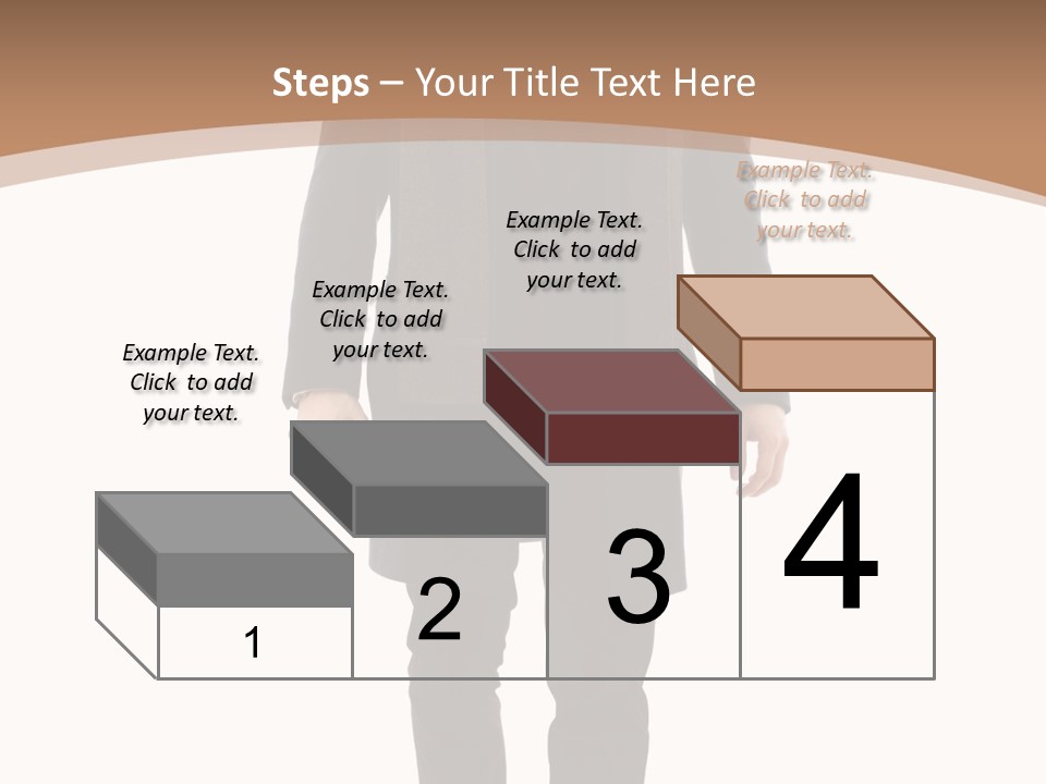 Alone Businessman Action PowerPoint Template