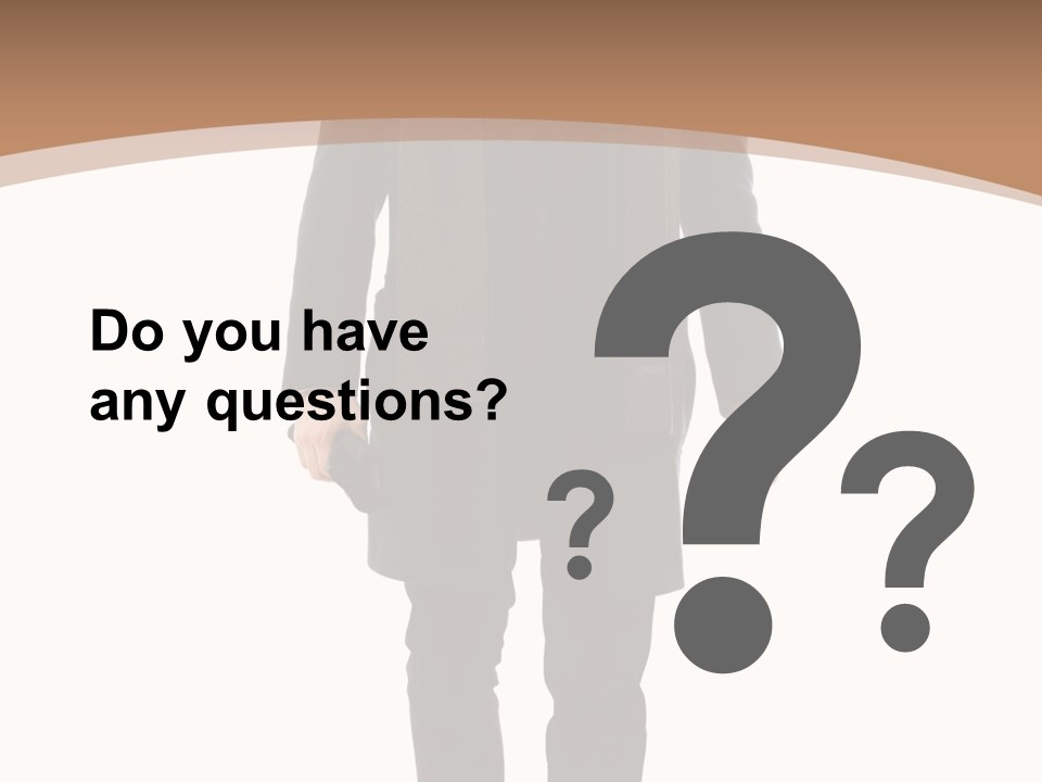 Alone Businessman Action PowerPoint Template