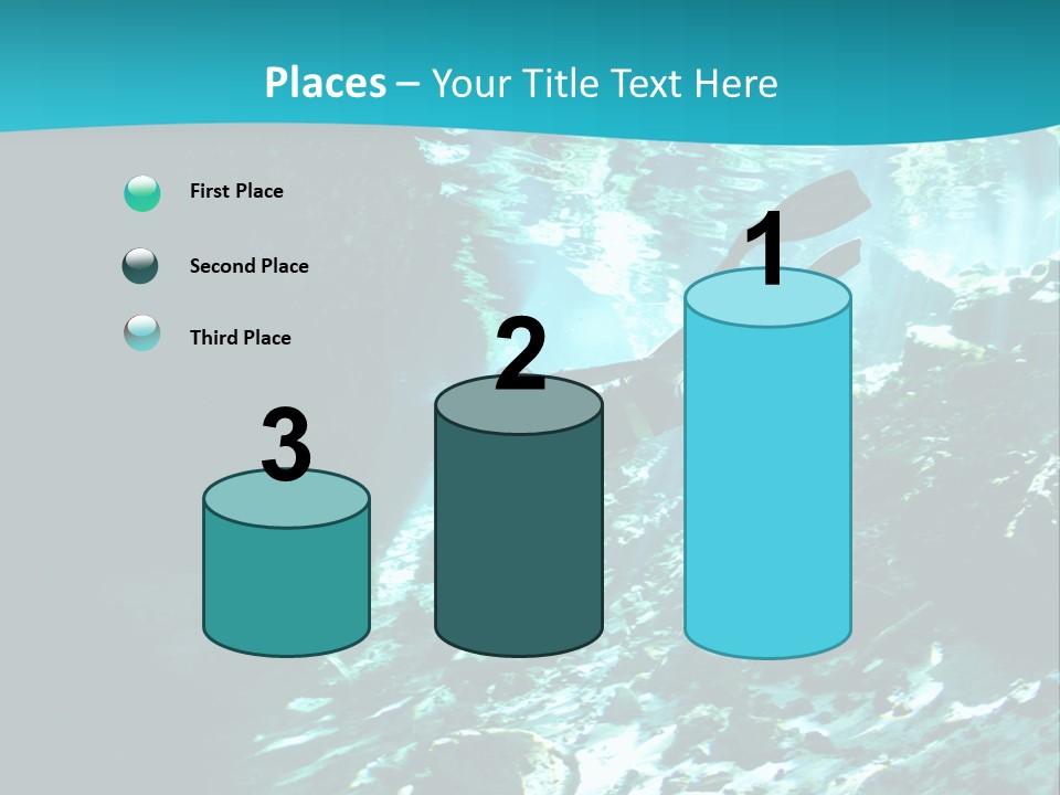 Geology Free Diving Fresh Water PowerPoint Template