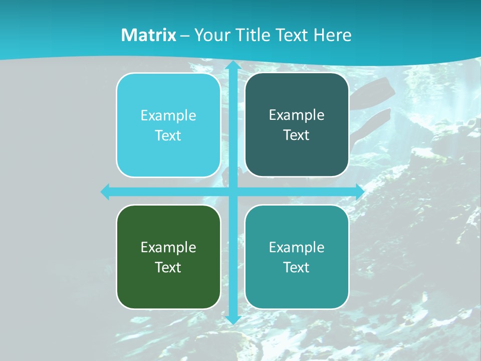 Geology Free Diving Fresh Water PowerPoint Template