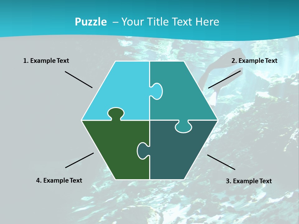 Geology Free Diving Fresh Water PowerPoint Template