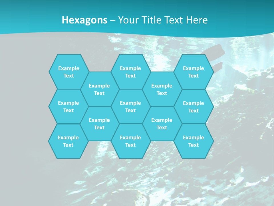 Geology Free Diving Fresh Water PowerPoint Template