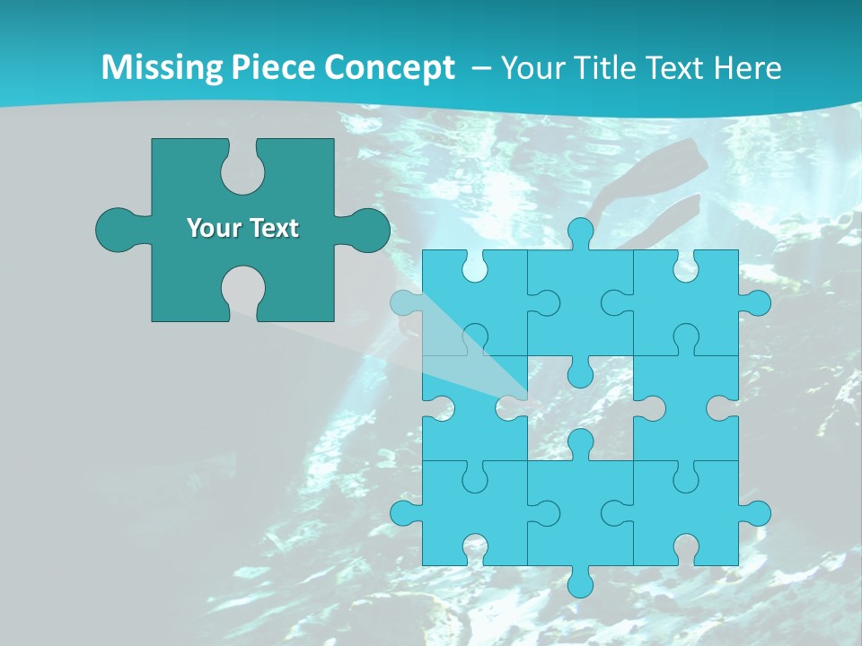 Geology Free Diving Fresh Water PowerPoint Template