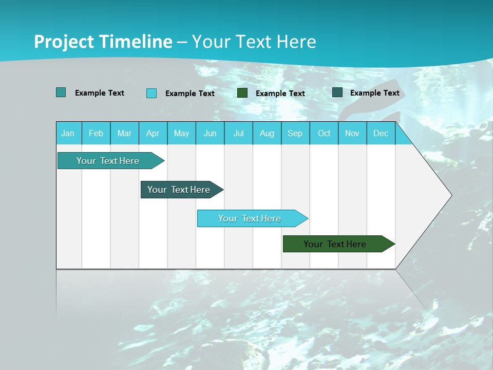 Geology Free Diving Fresh Water PowerPoint Template